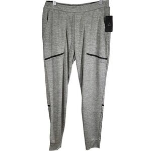 AL1VE Mens Qwick-Dry Joggers Light Grey Heather Athletic Pants Size Medium New